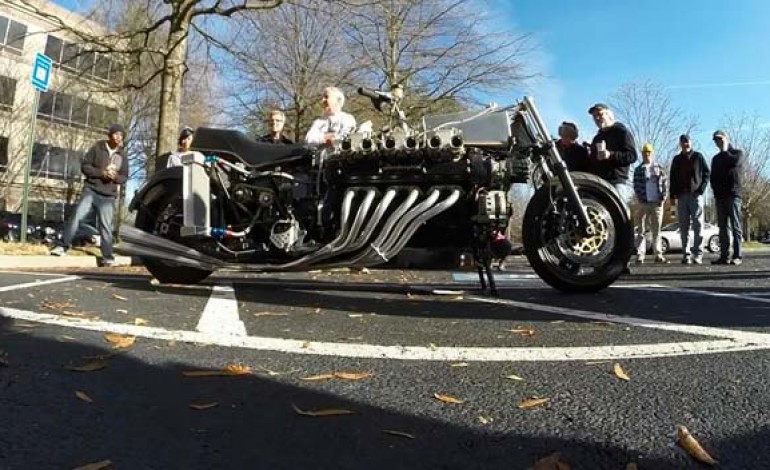 Lamborghini V12 engine in a Motorcycle