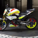 Chris Pfeiffer BMW/TVS Concept 310 Stunt closeup