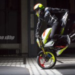 Chris Pfeiffer BMW/TVS Concept 310 Stunt one handed Stoppie