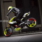 Chris Pfeiffer BMW/TVS Concept 310 Stunt Stoppie