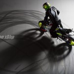Chris Pfeiffer doing donuts on BMW/TVS Concept 310 Stunt