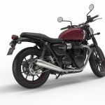 Street Twin Cranberry Red Rear Quarter