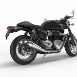 Thruxton Jet Black Rear Quarter