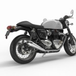 Thruxton Pure White Rear Quarter