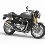 Thruxton R Silver Ice Front Quarter