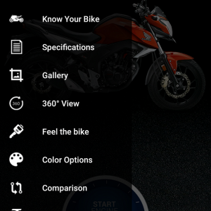 CB Hornet 160R Mobile App Image 2