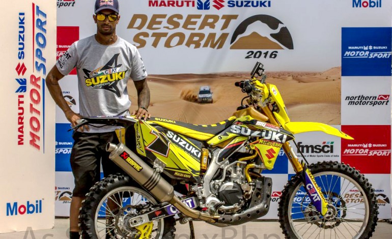 CS Santosh wins Desert Storm 2016 in Moto Class