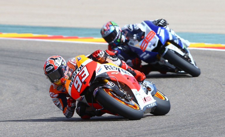 Marquez and Lorenzo provided bodyguards for the Mugello Race Weekend