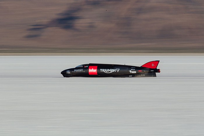 Guy Martin sets new speed record for Triumph