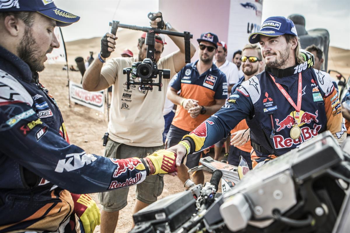 Sam Sunderland & Toby Price KTM 450 RALLY Morocco 2016