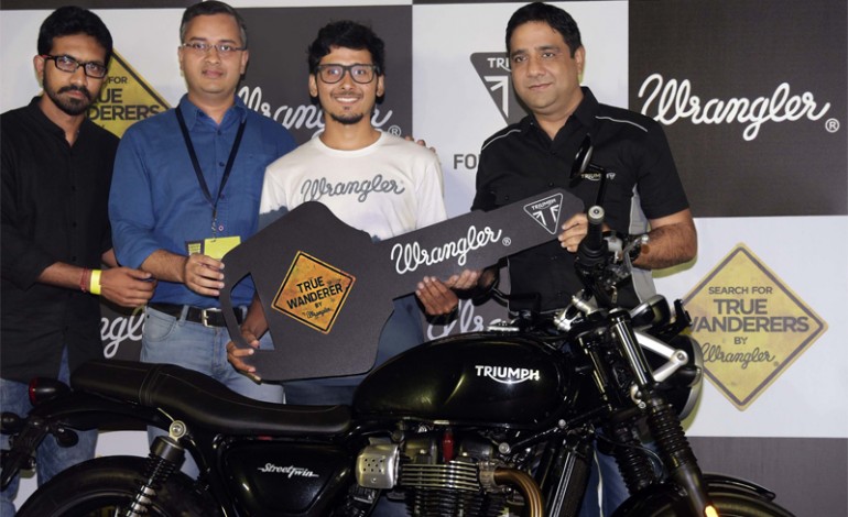 Wrangler True Wanderer 2016 winner gets a Triumph Street Twin
