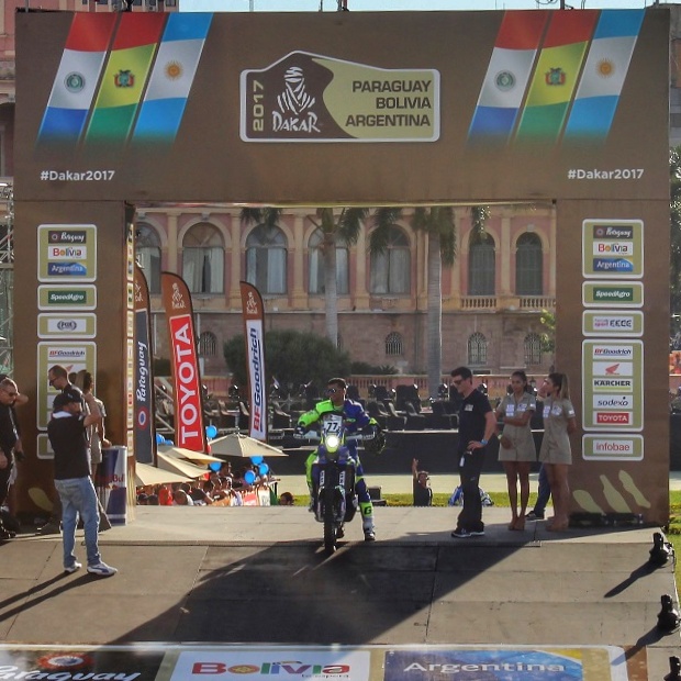 TVS Racing Rider Aravind KP in Dakar 2017