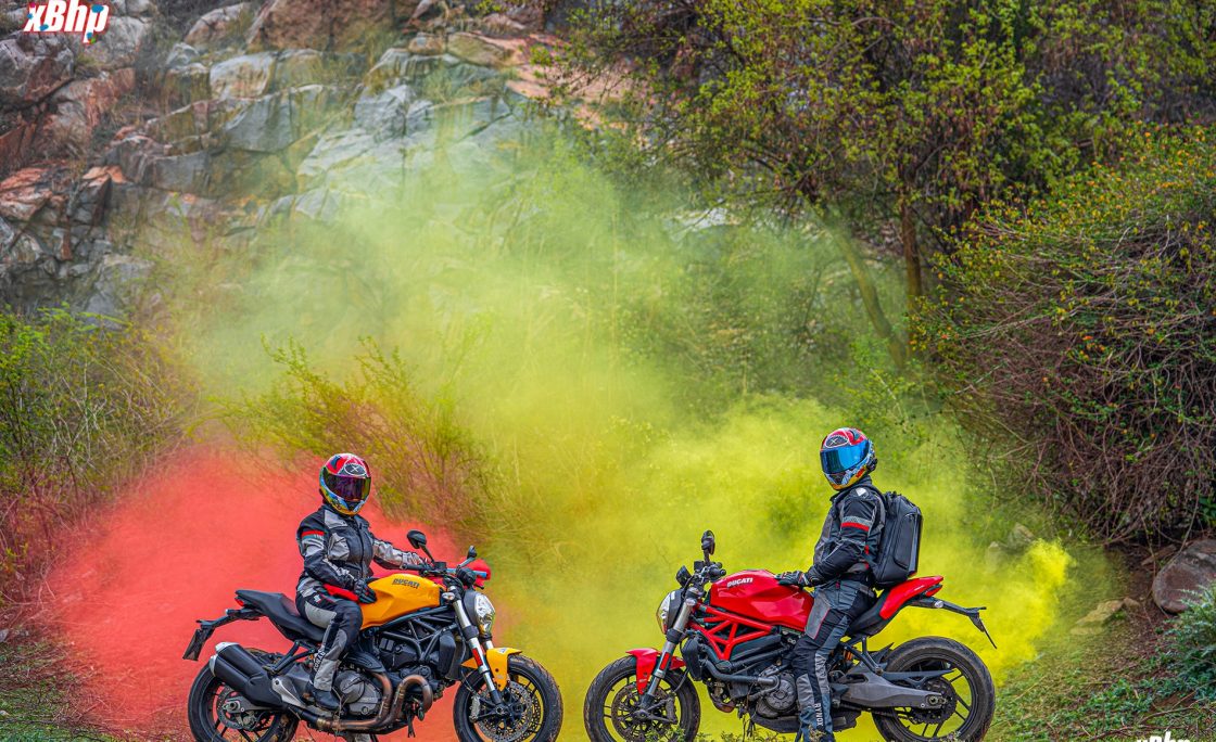 Holi with Ducati Monster 821