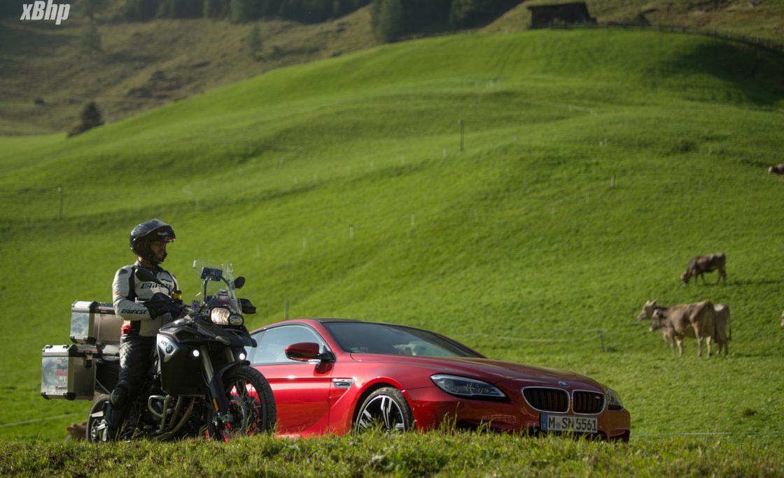 Road to Intermot : Driver Vs Rider : BMW M6 Coupe & BMW F800 GS