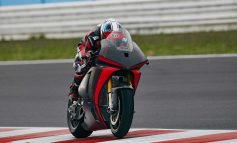 Ducati MotoE prototype V21L takes it to the track at Misano