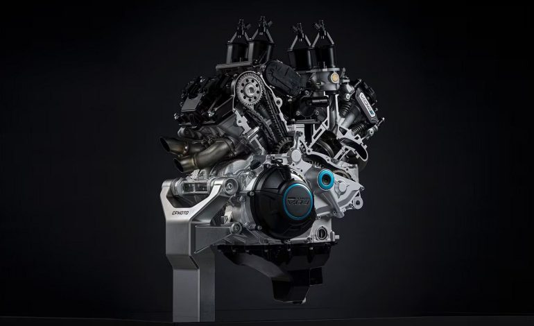 CFMoto V4 engine called V.04 is a 200+hp monster