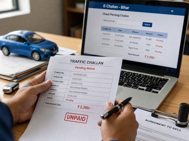 How Unpaid Traffic Challans Can Quietly Complicate Your Used Car Purchase in Bihar