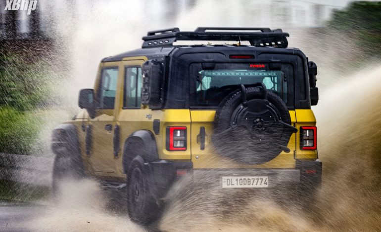 Mahindra Thar ROXX in the Rain